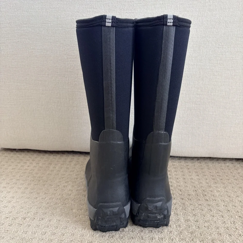 Muck Boot Arctic Sport Pull on Boots M11 W12 Black Tall Waterproof  Soft Toe